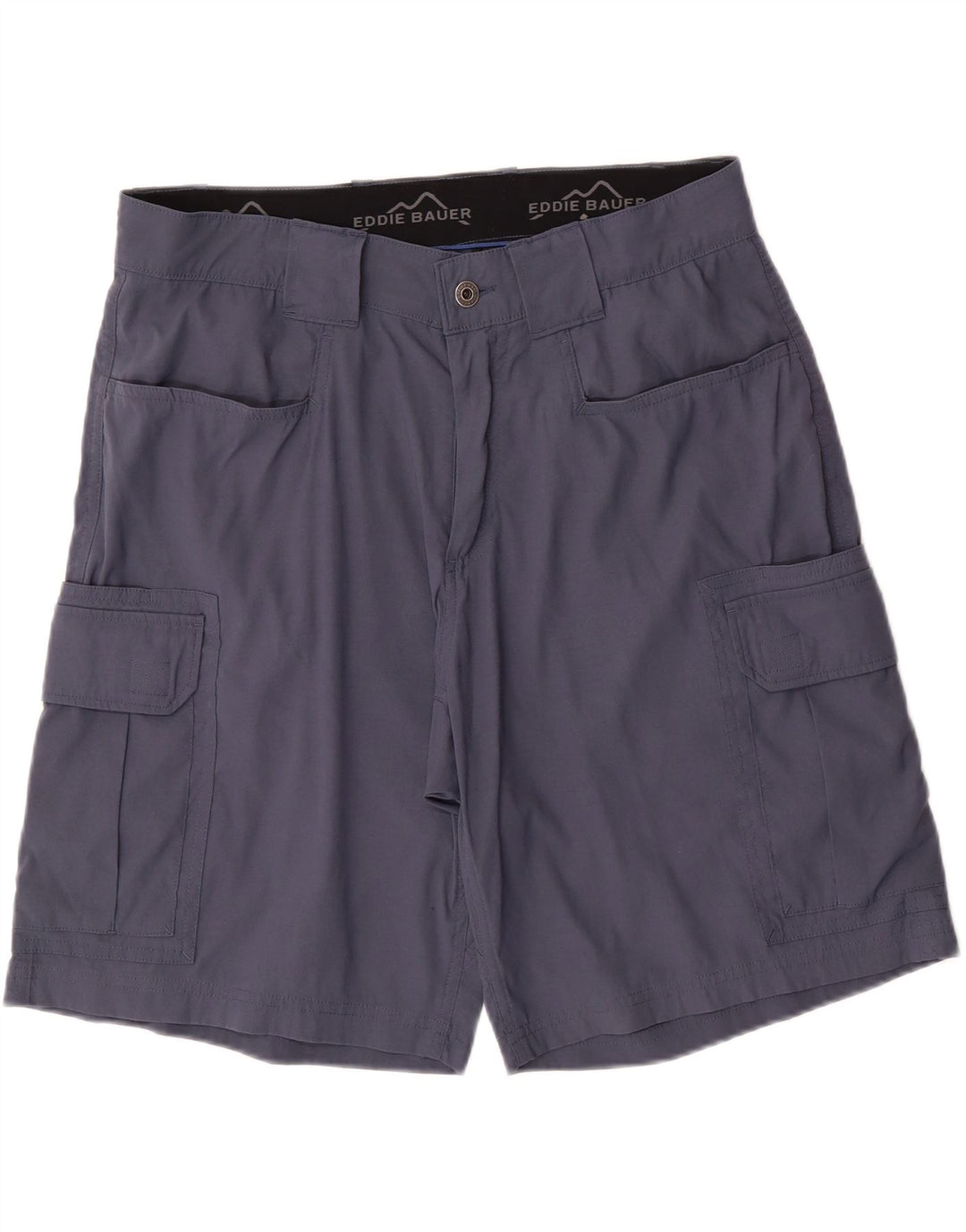 EDDIE BAUER Mens Cargo Shorts W32 Medium Blue Nylon Vintage Eddie Bauer and Second-Hand Eddie Bauer from Messina Hembry 
