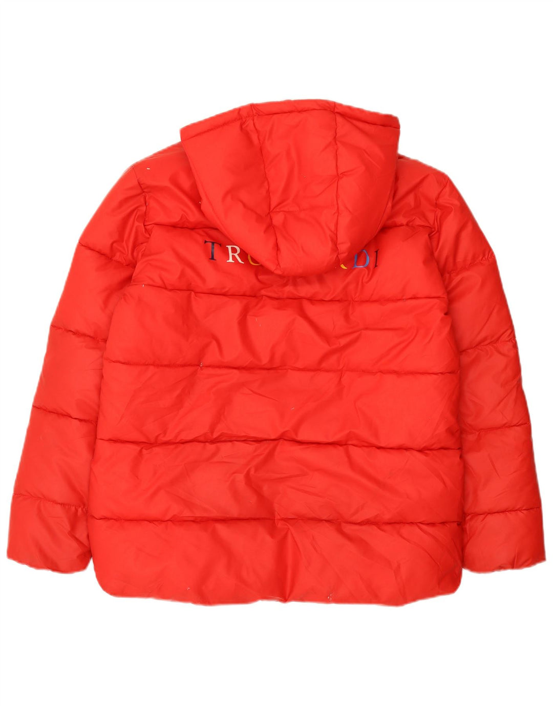 Trussardi Junior Κοριτσίστικο μπουφάν με κουκούλα με επένδυση 15-16 ετών κόκκινο πολυεστέρα