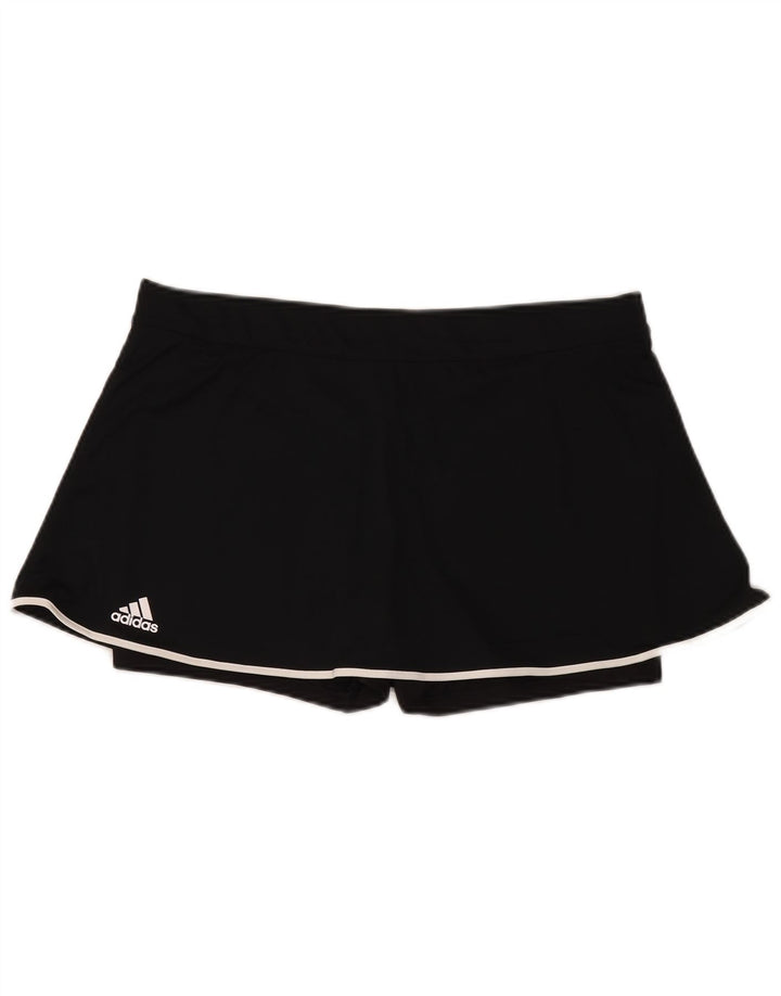 ADIDAS Womens Climalite Skort UK 20/22 XL Μαύρος Πολυεστέρας