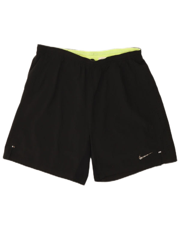 Γυναικείο αθλητικό σορτς Nike Dri Fit UK 14 μεγάλο μαύρο πολυεστέρα