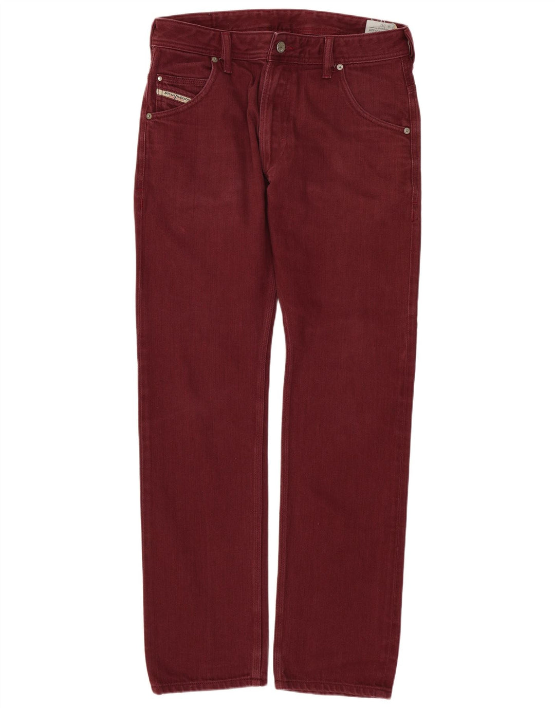 Ανδρικό Diesel Krooley Regular Slim Jeans W30 L30 Βαμβακερό μπορντό