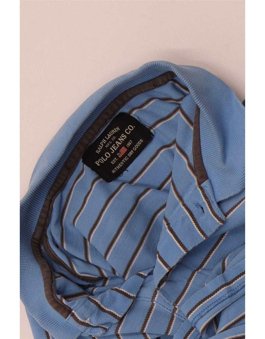 Ανδρικό μπλουζάκι πόλο Ralph Lauren μικρό μπλε ριγέ