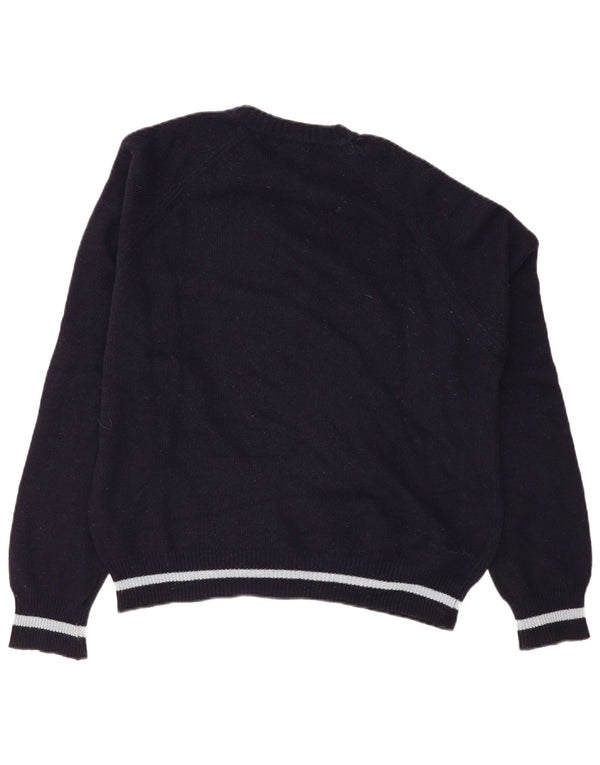 Πουλόβερ Lee Womens Graphic Crew Neck Jumper Large Navy Blue Wool