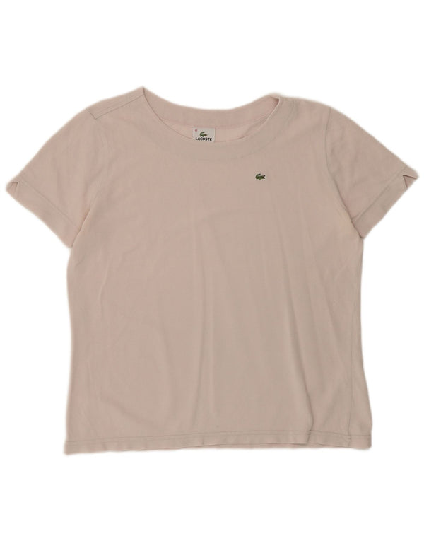 Γυναικείο T-Shirt Lacoste Top Size 48 XL Ροζ βαμβακερό