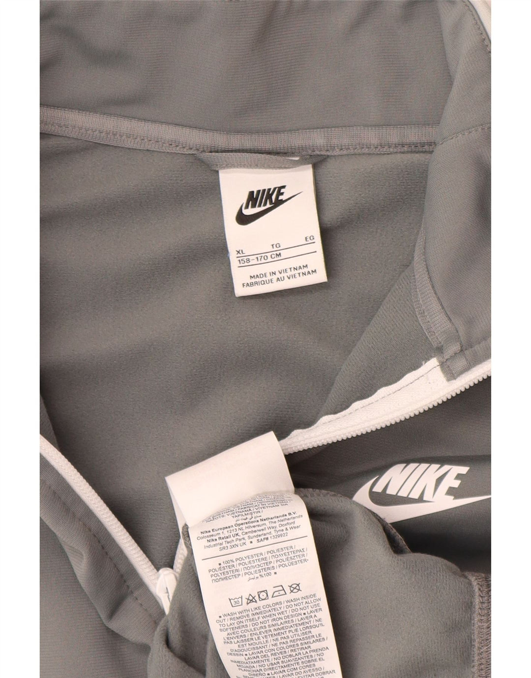 Μπουφάν Nike Boys αθλητική φόρμα 13-14 ετών XL Grey Polyester