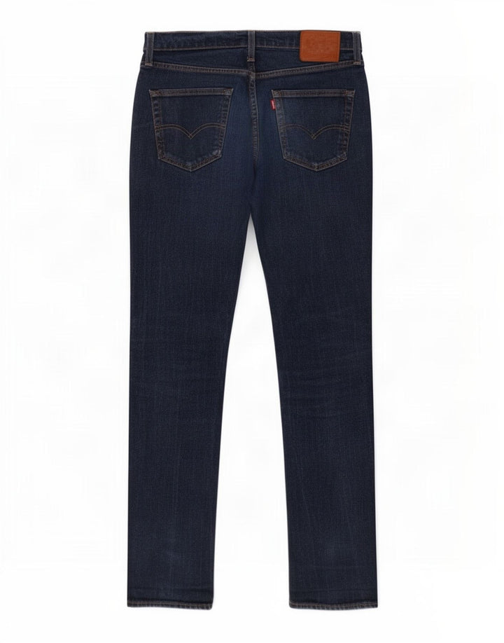 Levi's Mens 511 Slim Jeans W34 L32 Navy Blue Cotton