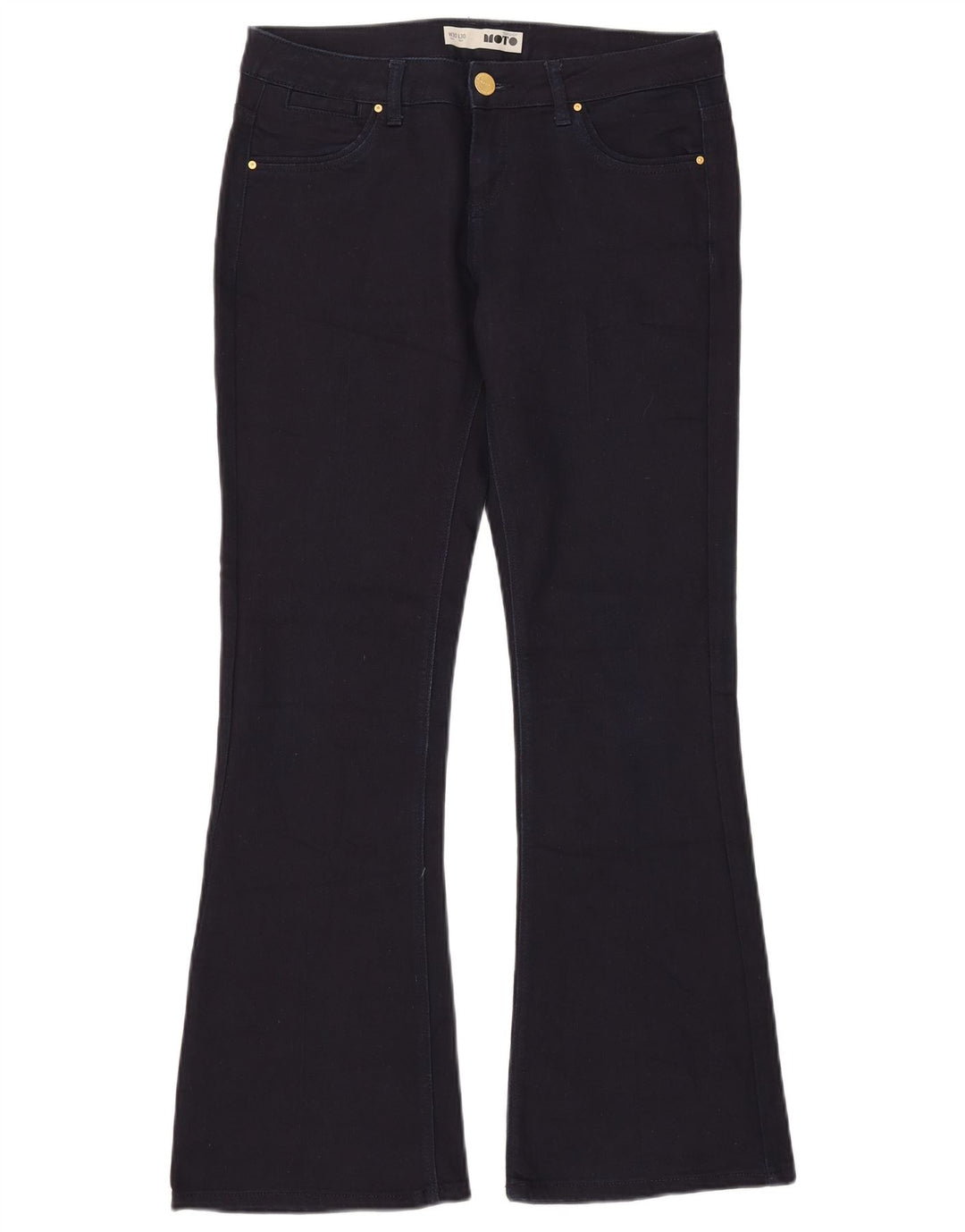 Topshop Γυναικείο τζιν με φλάντζα W30 L30 Navy Blue Cotton