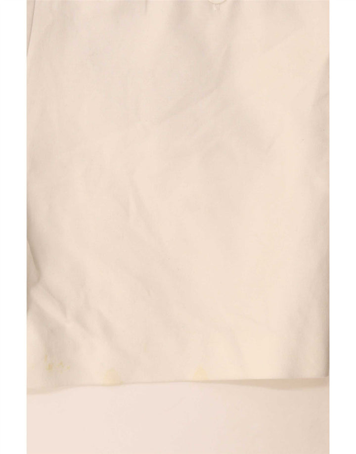 Zara Γυναικείο Σορτς Chino Small W27 Λευκό