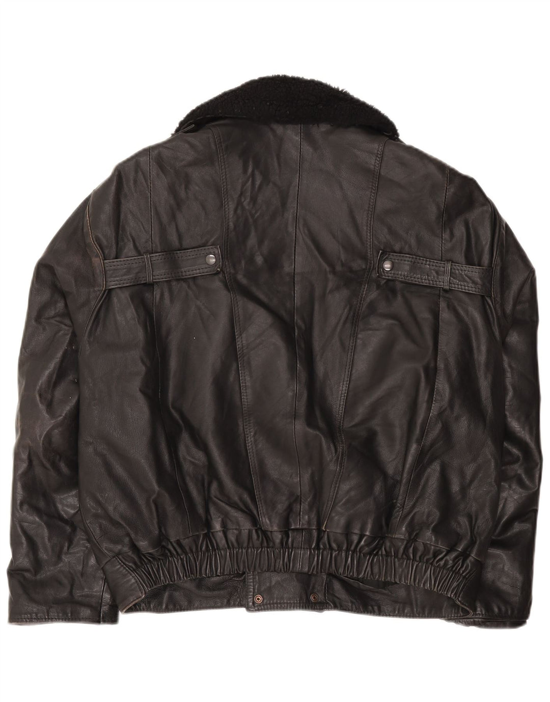 Vintage Ανδρικό Δερμάτινο Μπουφάν UK 42 XL Μαύρο