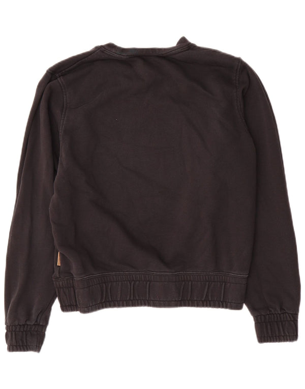 Γυναικείο γραφικό υπερμεγέθη φούτερ Nike Jumper UK 6 XS Μαύρο βαμβακερό