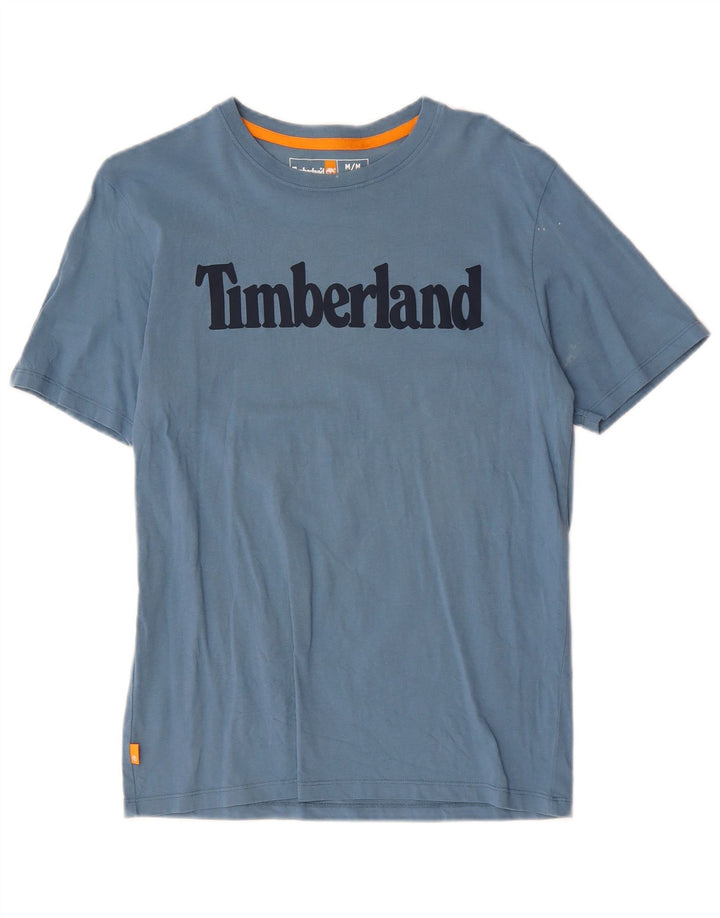 TIMBERLAND Ανδρικό T-Shirt Regular Fit Top από μεσαίο μπλε βαμβακερό