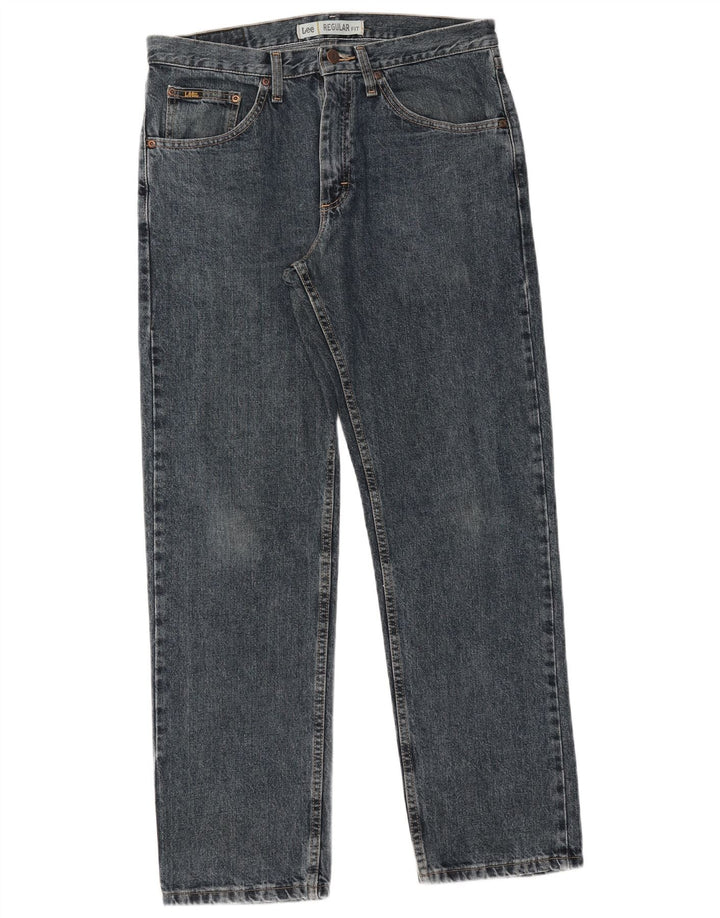 Ανδρικό τζιν Lee Regular Fit ίσιο W32 L30 Μπλε βαμβακερό
