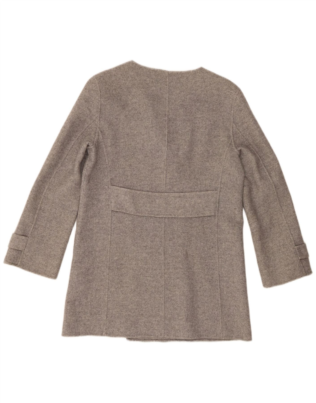 Zara Γυναικείο Παλτό με διπλό στήθος UK 14 Medium Grey Wool