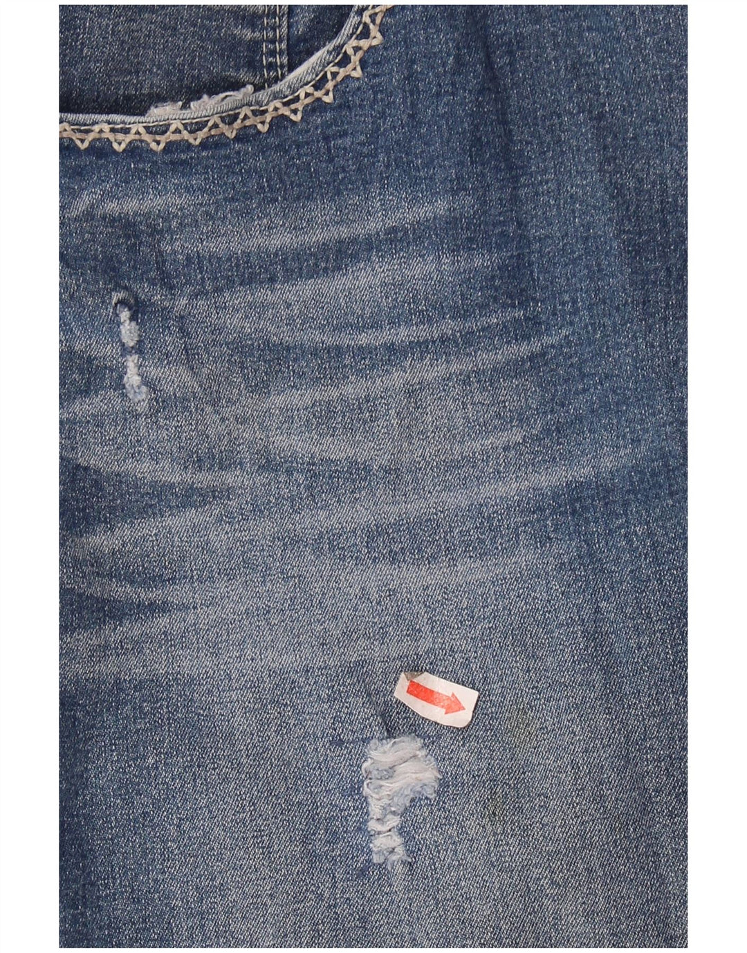 Γυναικείο τζιν βερμούδα LEVI'S Distressed US 13 Large W32 Μπλε βαμβακερό