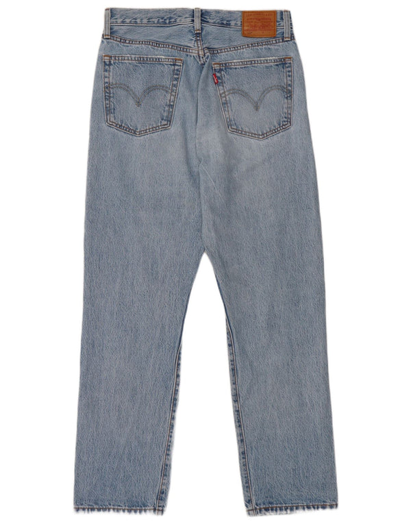 Levi's Womens 501 Distressed Straight Jeans W26 L28 Blue Cotton