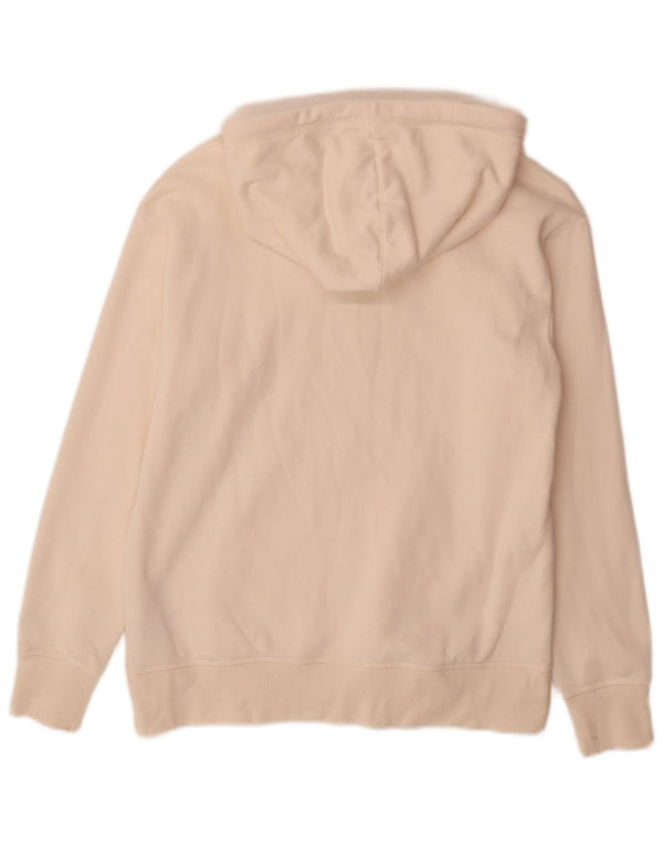 Champion Womens Hoodie Jumper UK 10 Small Off White Βαμβακερό