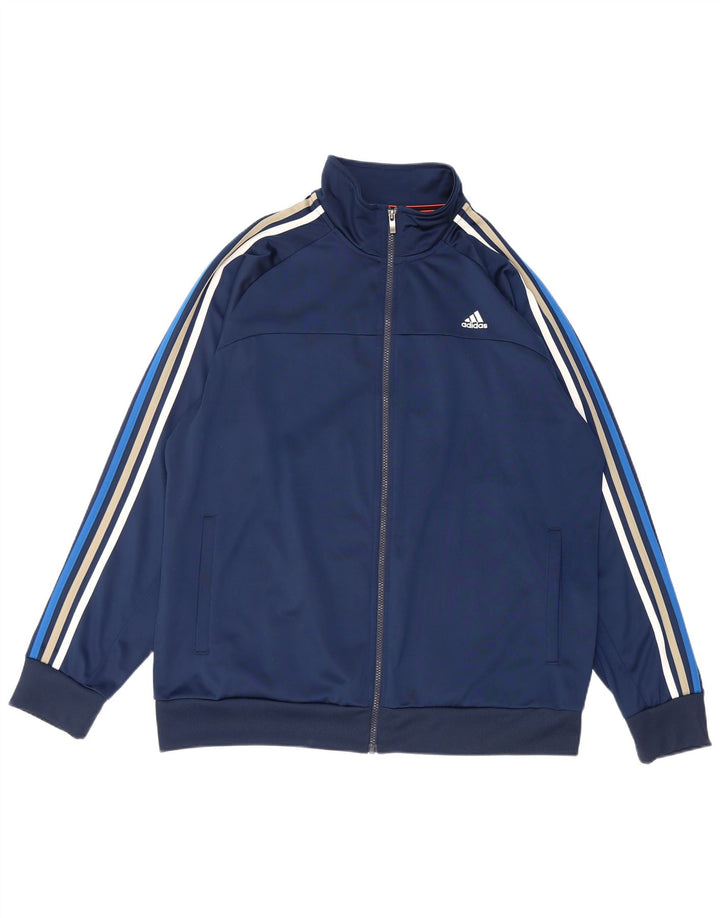 Ανδρική φόρμα Adidas Climalite Top Jacket UK 48/50 XL Navy Blue Polyester