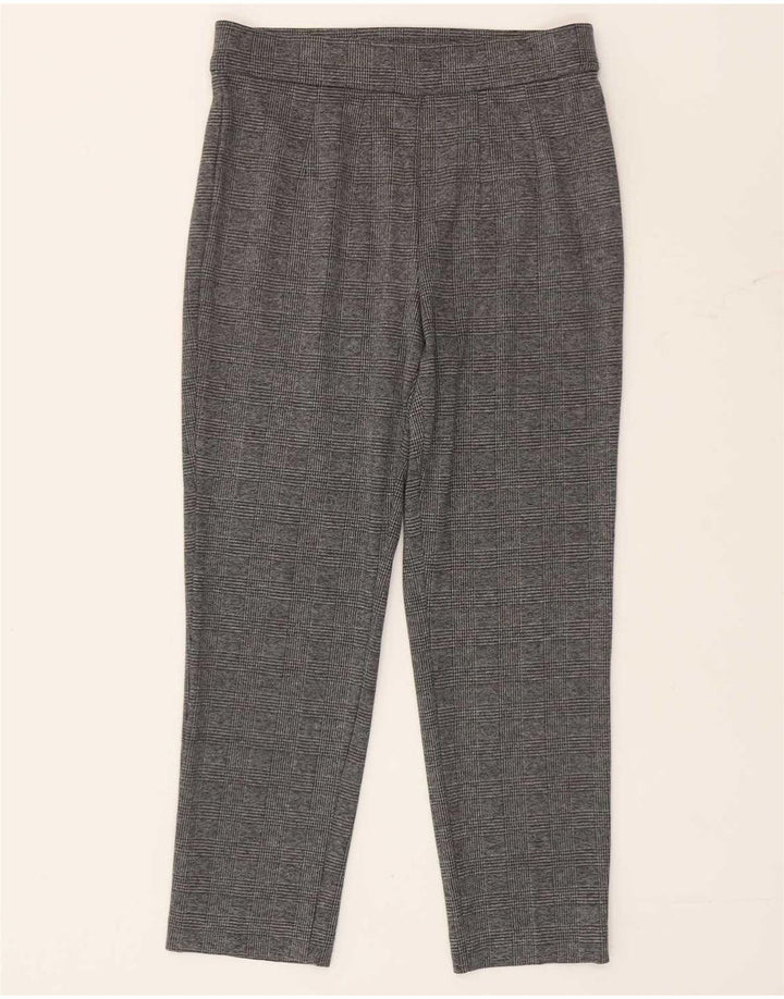 Marks & Spencer Γυναικεία κολάν Crop UK 10 Small Grey Houndstooth Polyester