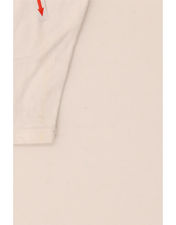 Zara Ανδρικό τζιν σορτς EU 42 Large W32 Λευκό βαμβακερό