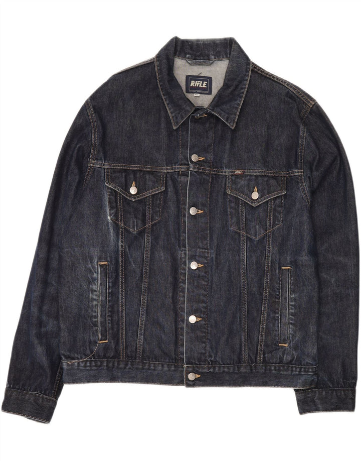 RIFLE Ανδρικό Τζιν Μπουφάν UK 44 2XL Μπλε Βαμβακερό