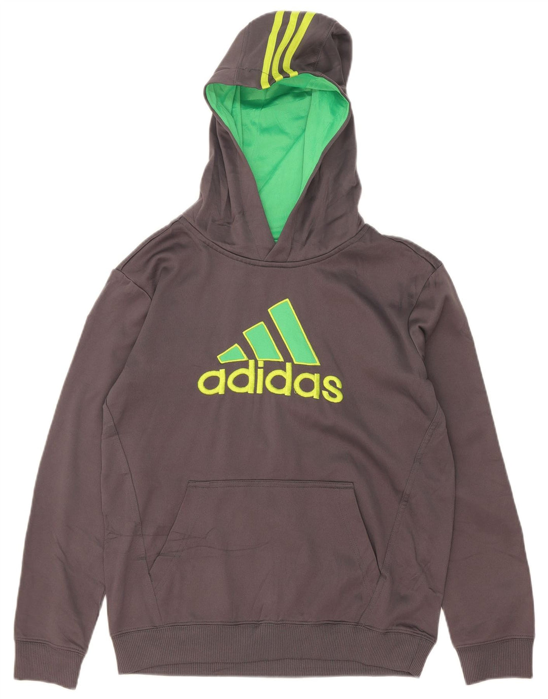 Ανδρικό γραφικό κουκούλα Adidas, μεσαίο γκρι, πολυεστέρας