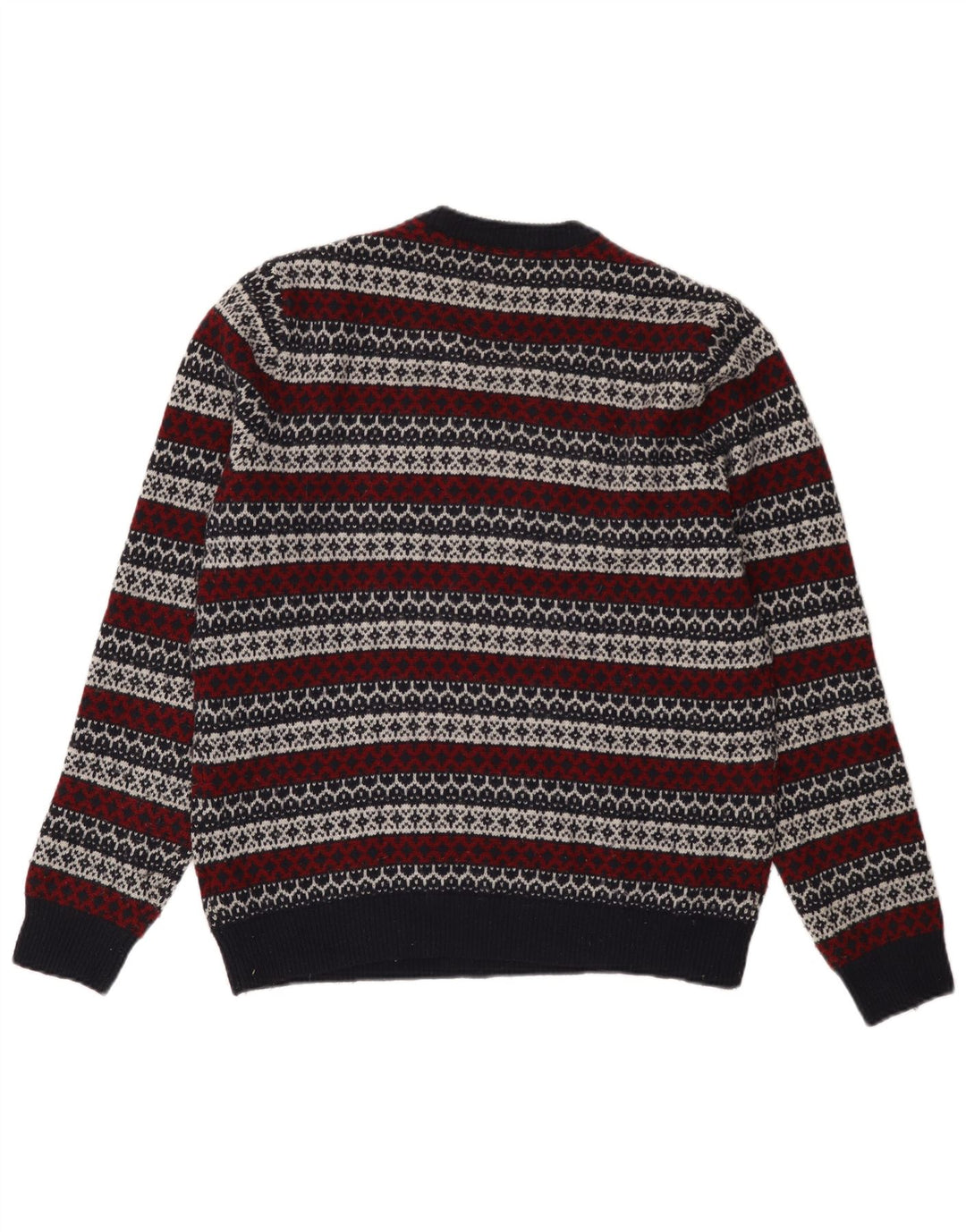 Ανδρικό πουλόβερ με λαιμόκοψη Jack Wills Medium Navy Blue Fair Isle