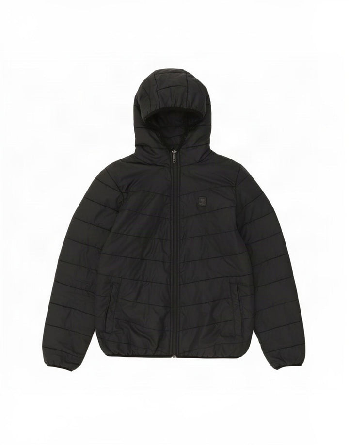 Hummel Γυναικείο μπουφάν με κουκούλα UK 14 Μεσαίο μαύρο πολυεστέρα