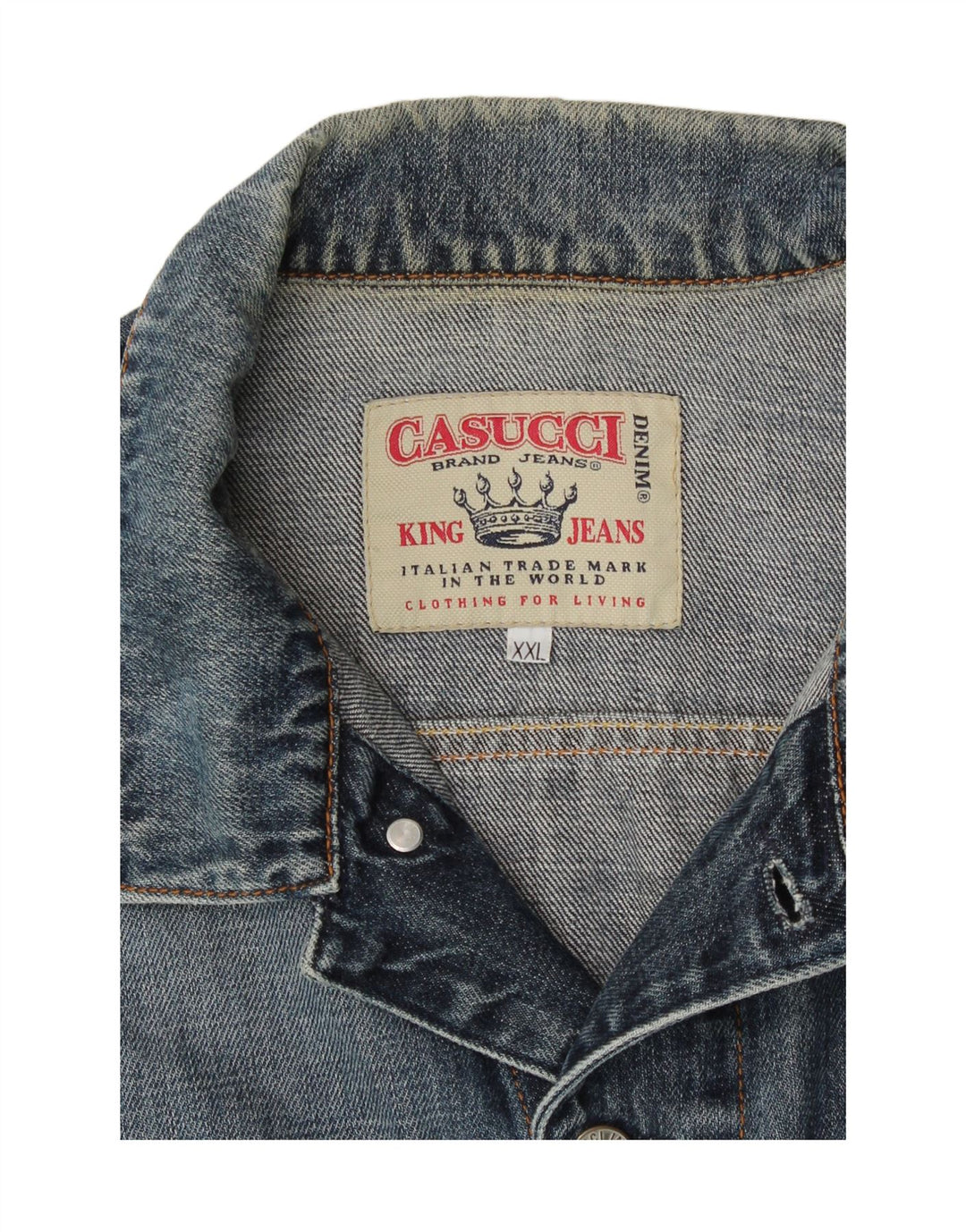 CASUCCI Womens Denim Jacket UK 20 2XL Blue Cotton Vintage Casucci and Second-Hand Casucci from Messina Hembry 