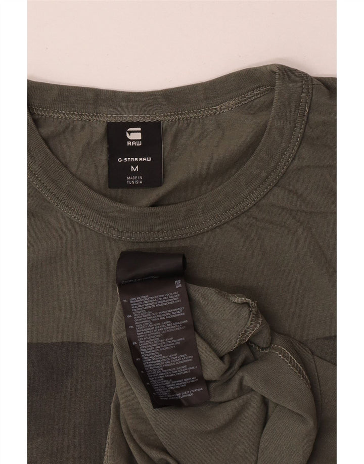 Ανδρικό γραφικό T-Shirt G-Star Top Medium Khaki Βαμβακερό