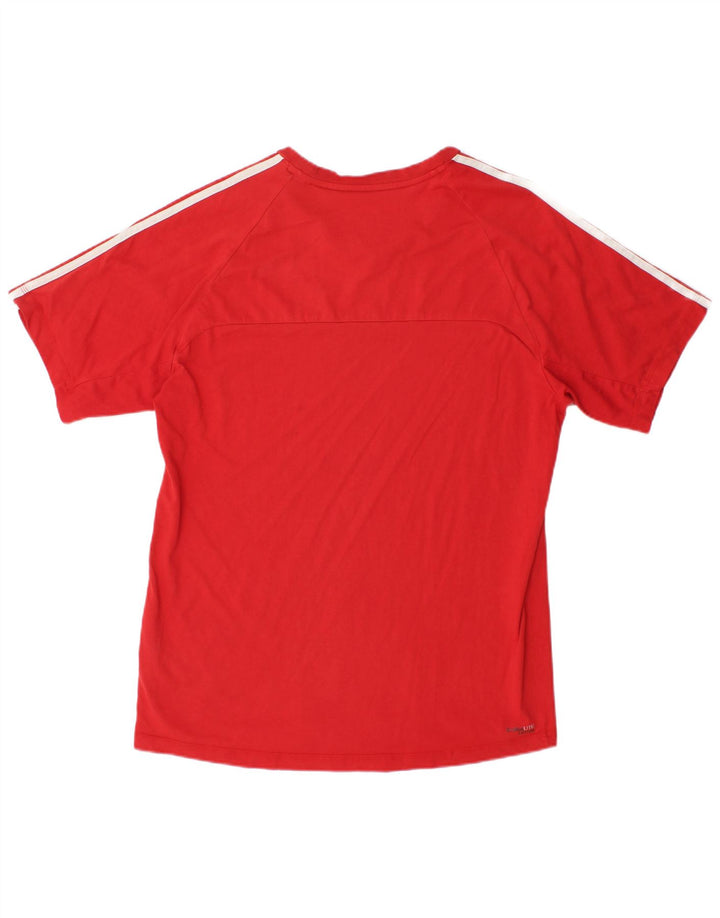 Adidas Ανδρικό T-Shirt Climalite Top μεγάλο κόκκινο βαμβακερό