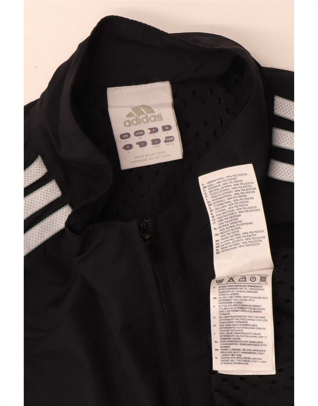 Ανδρική φόρμα πουλόβερ με φερμουάρ Adidas Top Large Navy Blue Sports