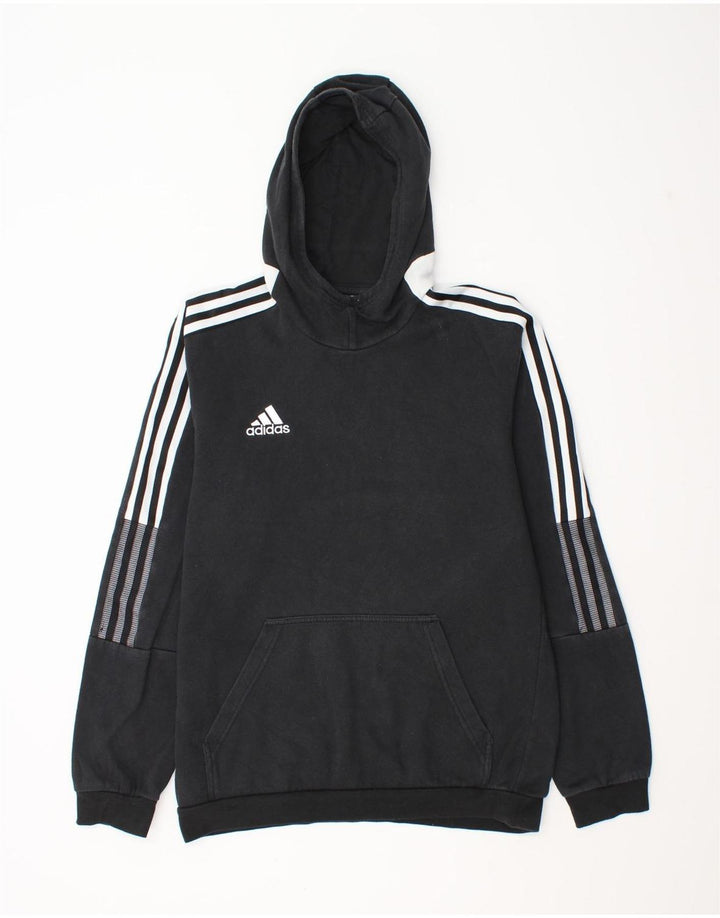 Ανδρικό φούτερ Adidas, μεσαίο μαύρο βαμβακερό