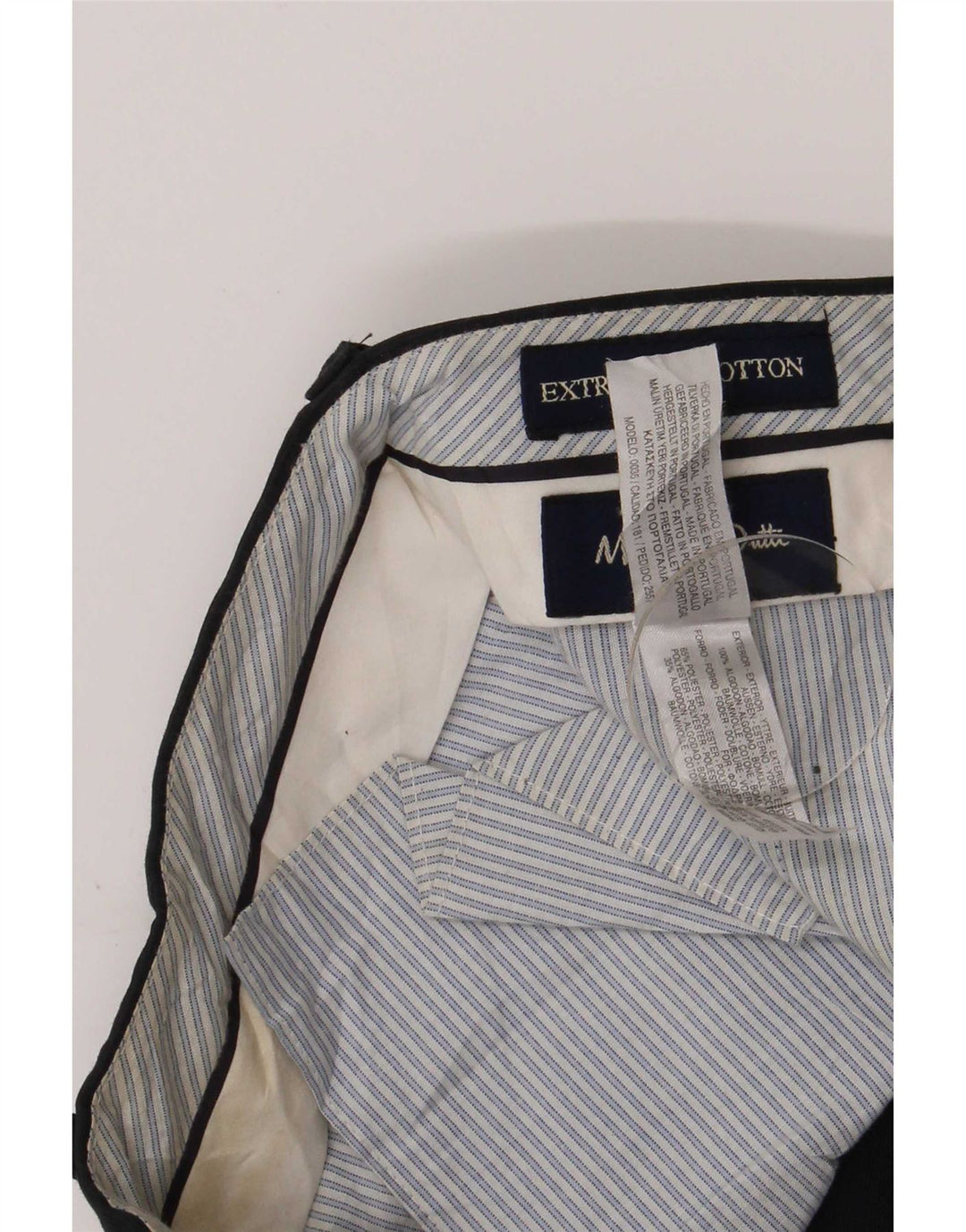 Massimo Dutti Ανδρικό κανονικό παντελόνι Chino Medium W31 L29 Navy Blue Cotton