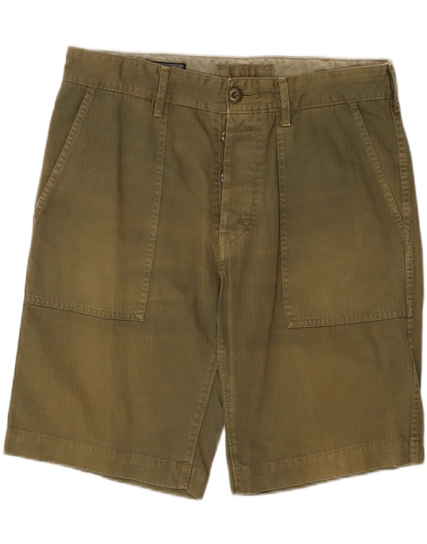 RALPH LAUREN Mens Graphic Chino Shorts W31 Medium Khaki Cotton