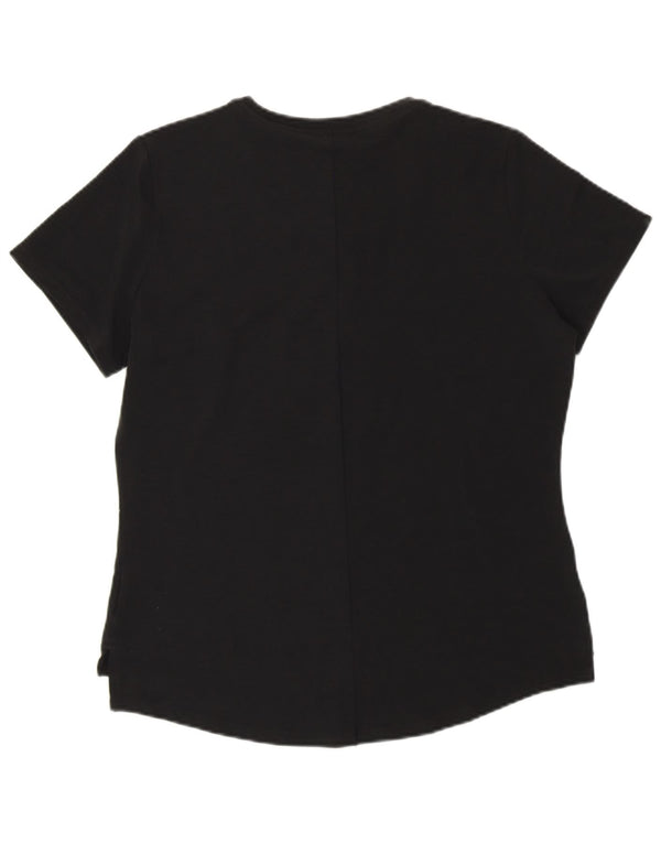 Γυναικείο T-Shirt Nike Top UK 12 Medium Black