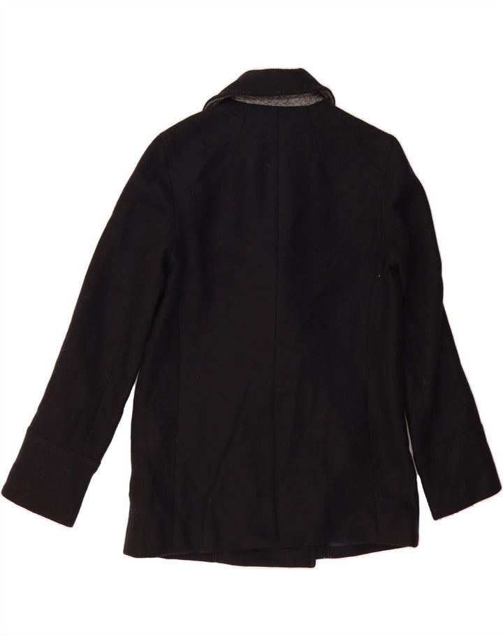 JIGSAW Womens Double Breasted Blazer Jacket UK 8 Small  Black Wool Vintage Jigsaw and Second-Hand Jigsaw from Messina Hembry 