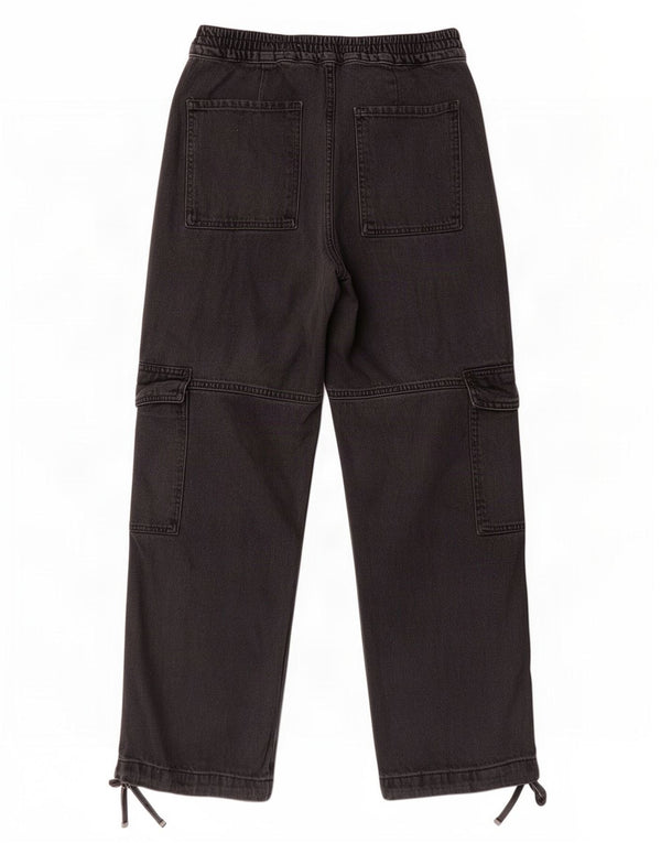 Zara Γυναικείο Τζιν Cargo Wide Leg Small W26 L28 Μαύρο