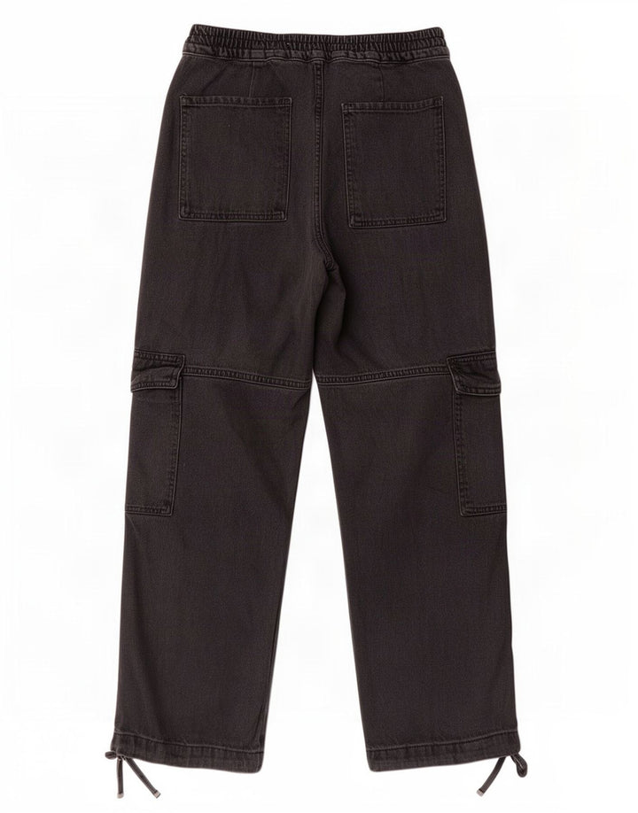 Zara Γυναικείο Τζιν Cargo Wide Leg Small W26 L28 Μαύρο
