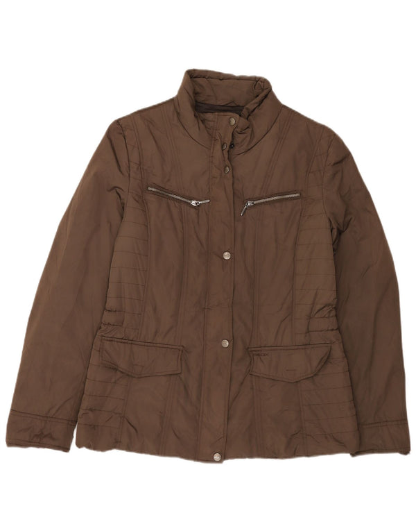 Geox Γυναικείο Utility Jacket UK 14 Large Brown Polyester