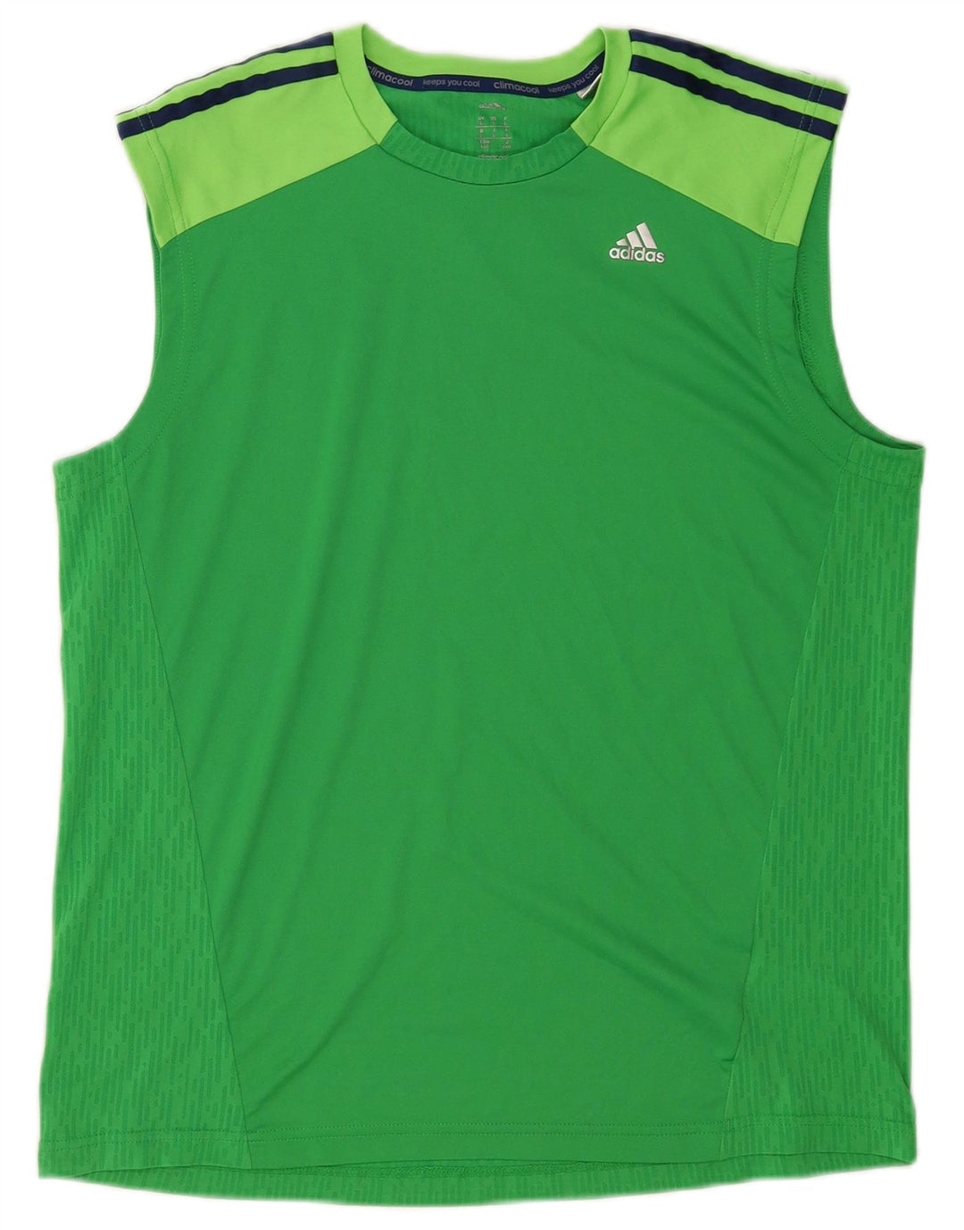 Adidas Ανδρικό γιλέκο Climacool Top Large Green Colourblock Πολυεστέρας