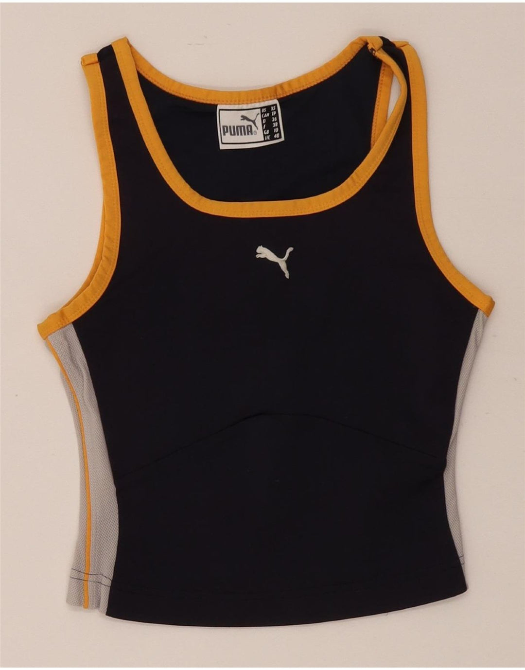 Puma Γυναικείο γιλέκο Crop UK 10 Small Black Colourblock Polyester