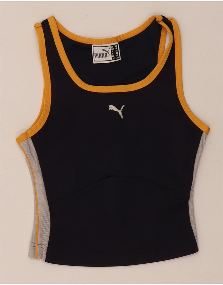 Puma Γυναικείο γιλέκο Crop UK 10 Small Black Colourblock Polyester