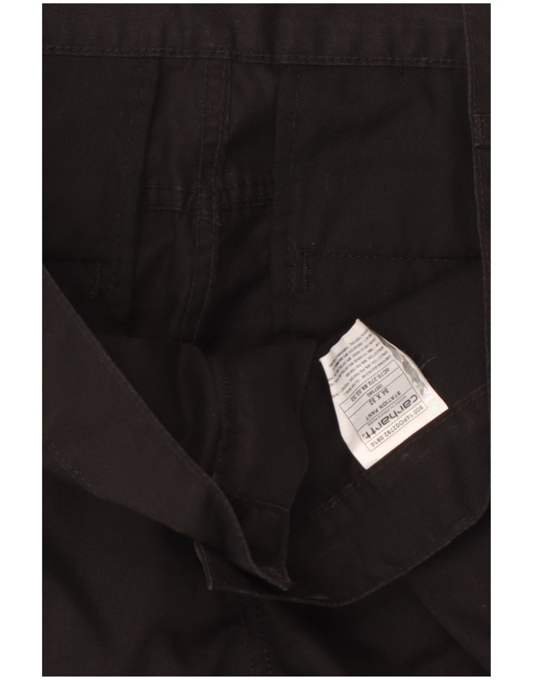 CARHARTT Ανδρικό ίσιο παντελόνι Chino W34 L32 Μαύρο βαμβακερό