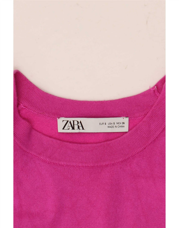 Zara Γυναικείο Γιλέκο Tank Top UK 8 Small Pink