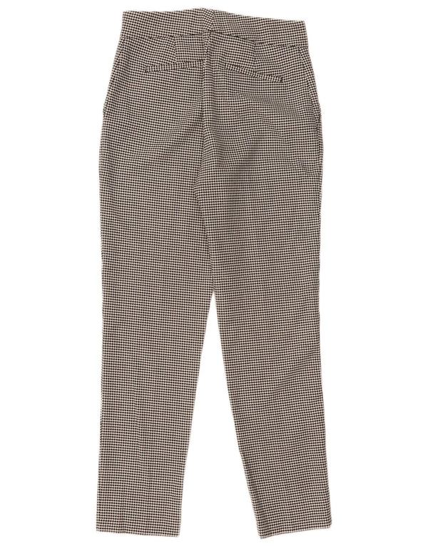 Reiss γυναικείο ψηλόμεσο παντελόνι UK 10 Small W28 L29 Black Houndstooth