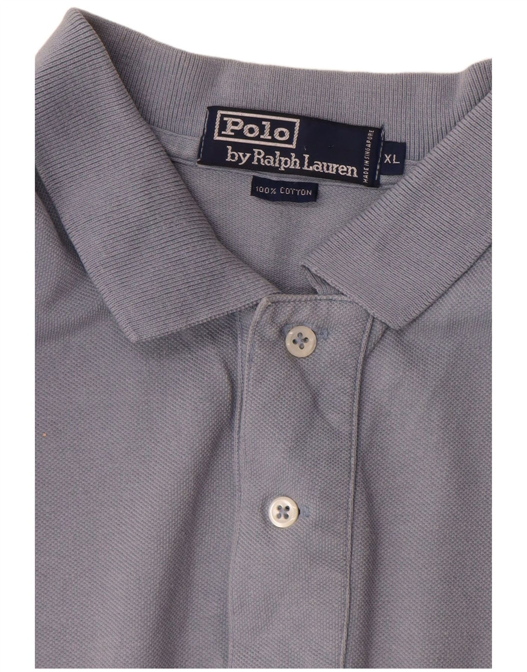 Πόλο Ralph Lauren Ανδρικό πουκάμισο XL Γκρι βαμβακερό