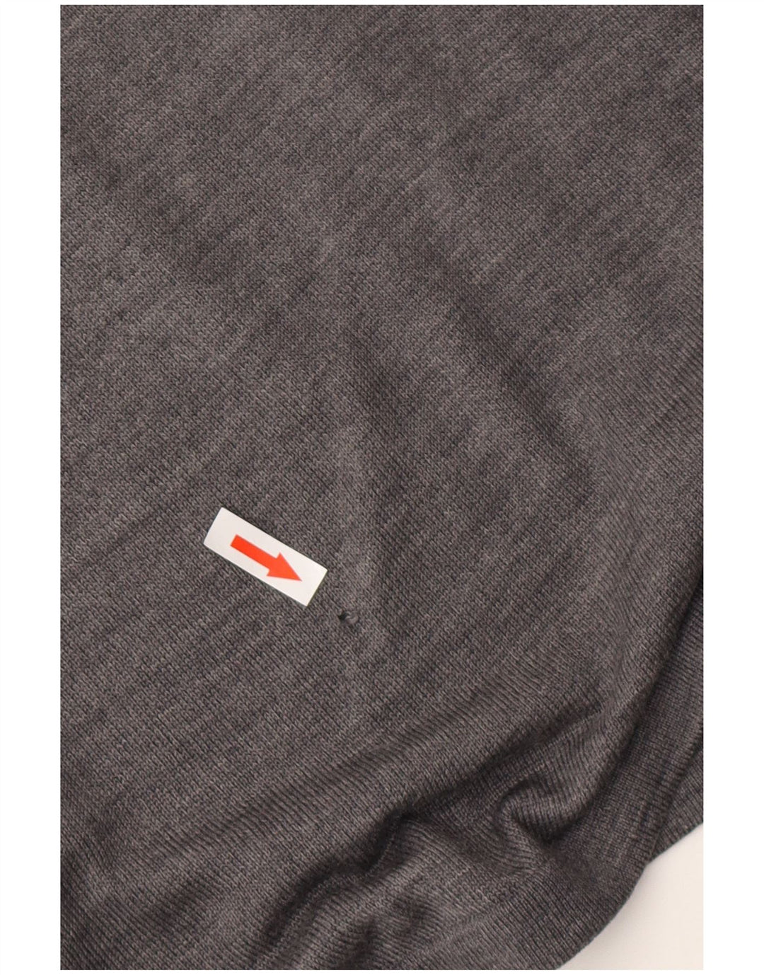 ARMANI JEANS Ανδρικό πουλόβερ με λαιμόκοψη 2XL γκρι μαλλί