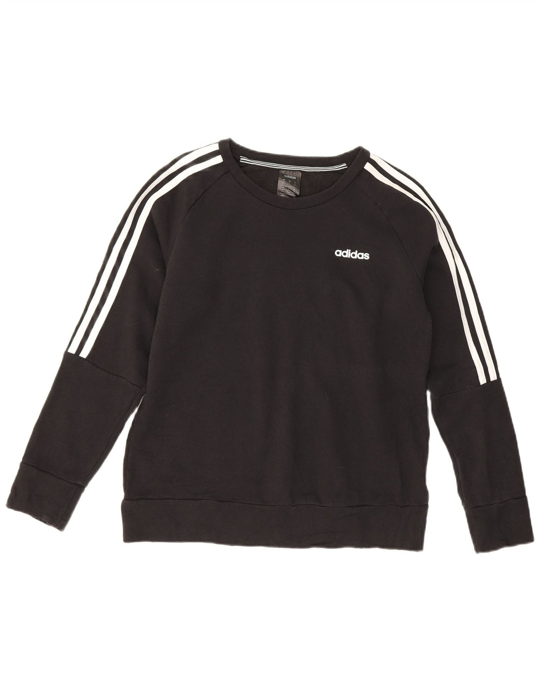 Adidas Γυναικεία Φούτερ Jumper UK 12/14 Μεσαίο μαύρο βαμβακερό