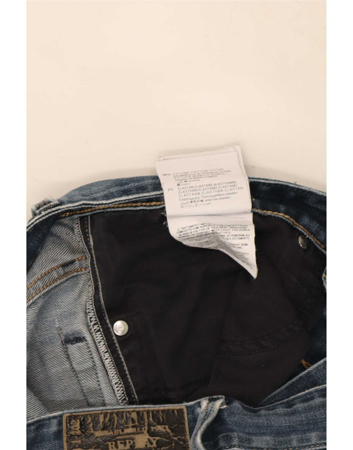 Replay Ανδρικό Slim Jeans W32 L32 Blue Cotton