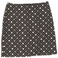 Marks & Spencer Γυναικεία ίσια φούστα UK 12 Medium W32 Μαύρη γεωμετρική